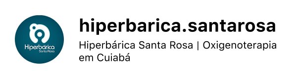 Logo Hiperbárica Santa Rosa, clínica de oxigenoterapia em Cuiabá, cliente da Agência Supere